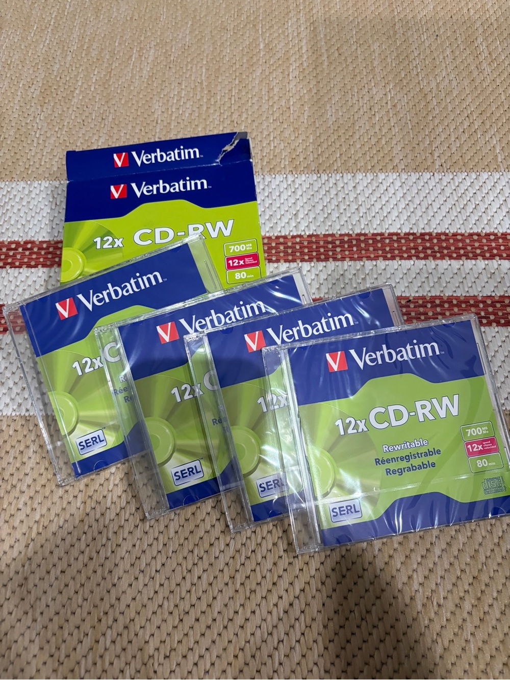Verbatim CD-RW Pack Blank set of 4